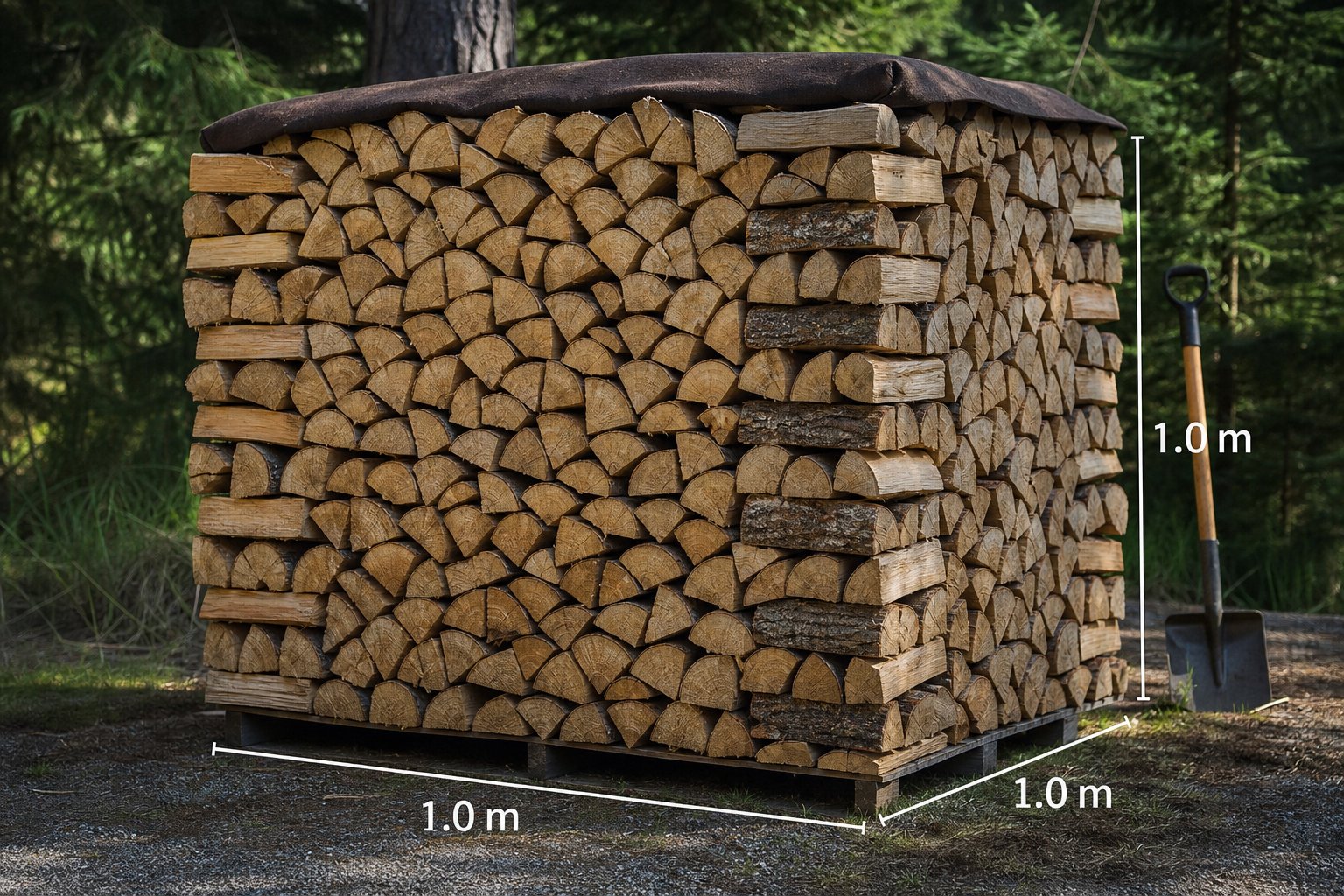 Укладка кубометра